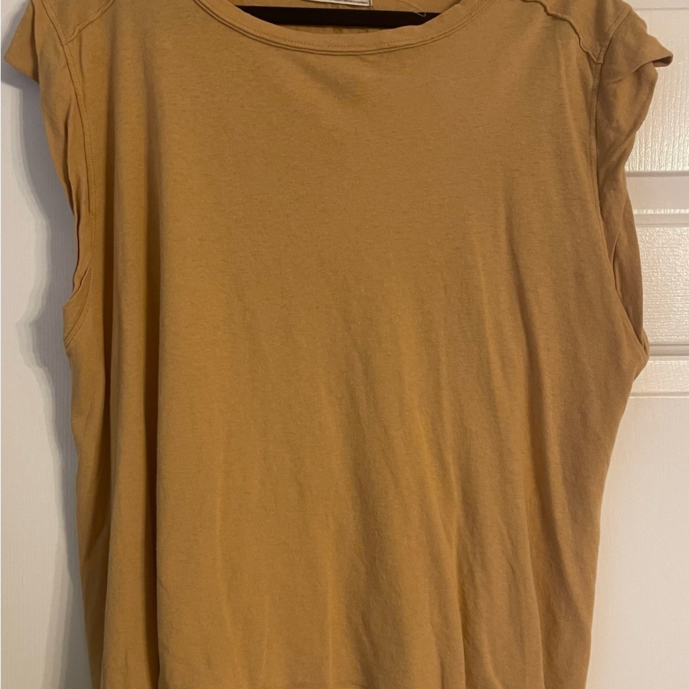 We The Free Tan Muscle Tee